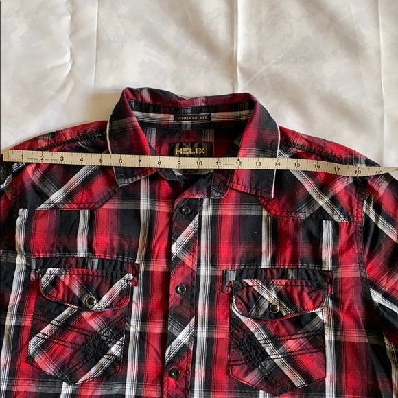 HELIX Athletic Fit Button-Up Sz L Long Sleeve​ - Picture 6 of 11